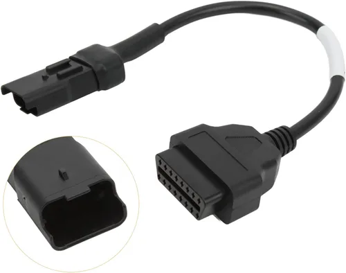 Vista 7 de 4 Pin Motorcycle Diagnostic Connector, OBD Adapter Cable Replacement for Ducati - ABS Material, Stable Performance, Easy Plug and Play Installation
