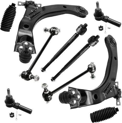 Vista 20 de Detroit Axle - Kit de suspensión frontal de 10 piezas para Chevy Trailblazer EXT GMC Envoy XL XUV Buick Rainier Isuzu Ascender Olds Bravada, brazos