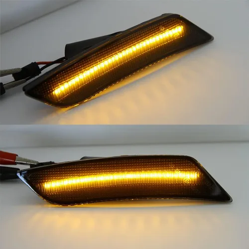 Vista 4 de Luces de Marcador Lateral LED Ámbar ATS/XT5 para Cadillac XT5 2017-2024, Cadillac ATS 2013-2014, Faros Delanteros de Lente Ahumada Chevy Blazer