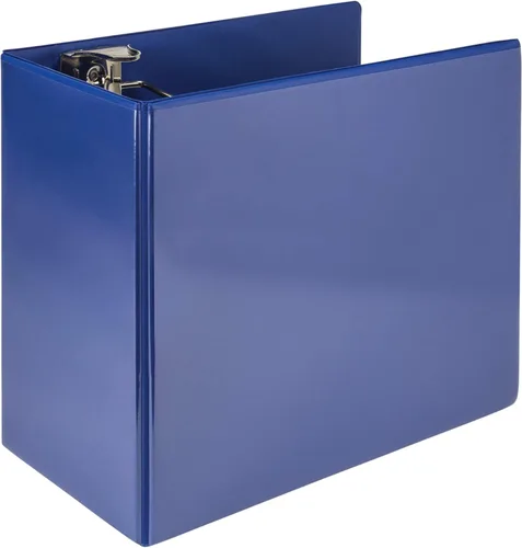 Vista 93 de Samsill - Carpeta duradera de 5 pulgadas, fabricada en los Estados Unidos, con anillos en D, transparente y personalizable, color blanco