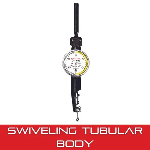 Vista 4 de Indicador de prueba de dial con accesorios Starrett Last Word, pulgadas, Blanco, 1