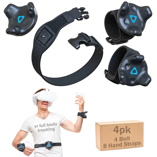Vista 7 de Skywin VR Tracker Belt & VR Tracker Straps for HTC Vive System, 2 Pack Adjustable Belt and Hand Straps for VR Full Body Tracking