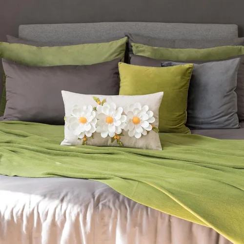 Vista 8 de OiseauVoler Fundas de almohada con diseño de flores en 3D, fundas de cojín decorativas para sofá, cama, decoración del hogar, 12 x 20 pulgadas