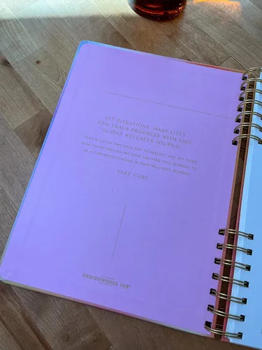 Vista 3 de DesignWorks Ink You Deserve Spiral Mindfulness Notebook Guided Gratitude and Wellness Journal Undated Daily Planner With Self Care Activity Prompts