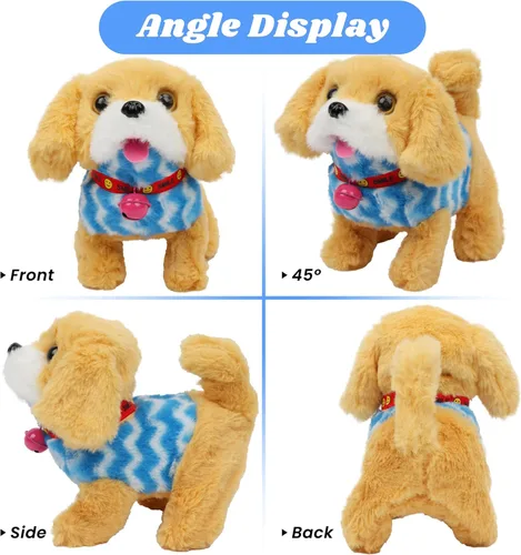 Vista 96 de Hopearl - Juguete de peluche electrónico interactivo de conejo con orejas LED, sonidos y movimientos; camina, se menea e ilumina las orejas, mueve