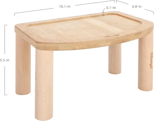 Vista 7 de Niteangel Plataforma de rueda para hámster de la serie nube de madera acrílica antideslizante (pequeña)