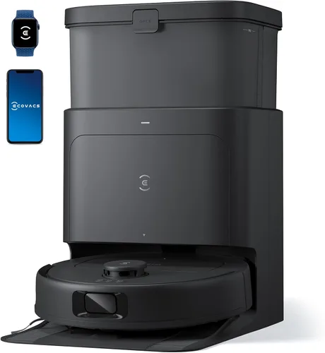 Vista 8 de ECOVACS DEEBOT N20e Plus Robot Aspiradora y Trapeadora, succión fuerte de 10000Pa, base de vaciado automático sin bolsa, rodillo sin enredos