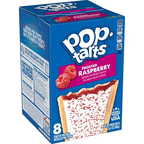 Vista 19 de Pop-Tarts - Tostadas, alimentos para el desayuno, bocadillos para niños, pan de plátano glaseado (96 Pop-Tarts)