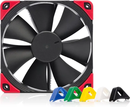 Noctua NF-F12 PWM chromax.Black.swap, ventilador silencioso premium, 4 pines (4.724 in, negro)