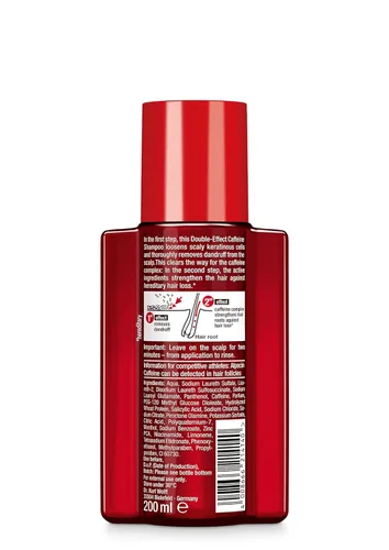 Vista 2 de ¡Nuevo! Champú Alpecin de doble efecto con cafeína que combate la caspa y la pérdida de cabello, 6.8 fl oz por ALPECIN