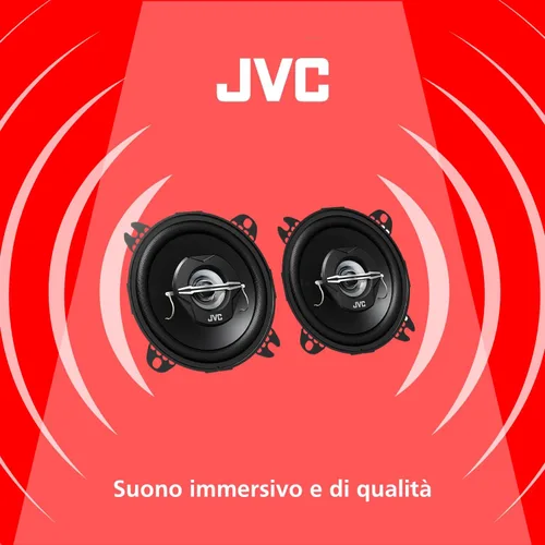 Vista 2 de JVC CS-J420X Altavoces estéreo coaxiales para coche de 4 pulgadas y 210 vatios de 2 vías (par)