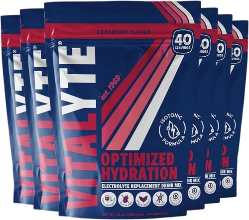 Vista 35 de Polvo para preparar bebida natural de electrolitos, libre de gluten, contenedor con 80 porciones, marca Vitalyte, cítrico (Cool Citrus)