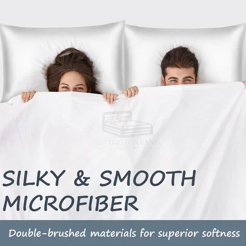 Vista 75 de Cottington Lane Juego de sábanas de 4 piezas tamaño individual, ropa de cama de microfibra ultra suave con bolsillo profundo de 16 pulgadas