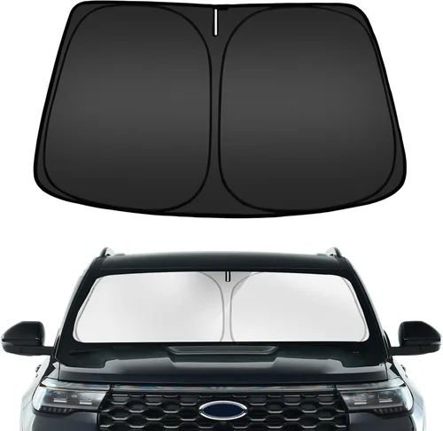 Vista 86 de ARISMOTOR Parasol para parabrisas para BMW X3 2018-2025, ajuste personalizado plegable, protector de parasol y visera solar para ventana delantera