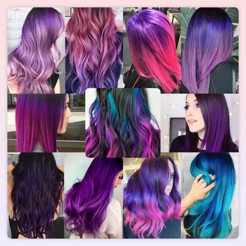Vista 6 de 20 extensiones de cabello de colores, coloridas extensiones de cabello sintético con clip, extensiones de cabello sintético largo y lacio