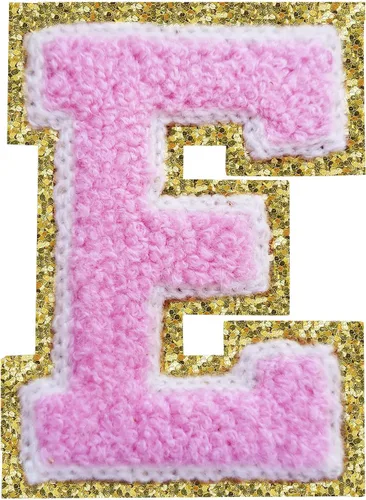 Vista 157 de 3Pcs Letter Patches Varsity Glitters Chenille,SPRT Iron on Blue Letter Patch,Alphabet Cloth Patch for Team Costume Decoration 3.1in Height S