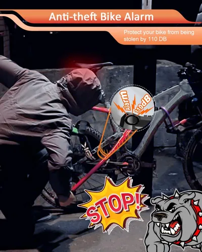 Vista 3 de ONVIAN Juego de faros delanteros y traseros para bicicleta de 2000 lúmenes, luces delanteras y traseras para conducción nocturna, impermeables