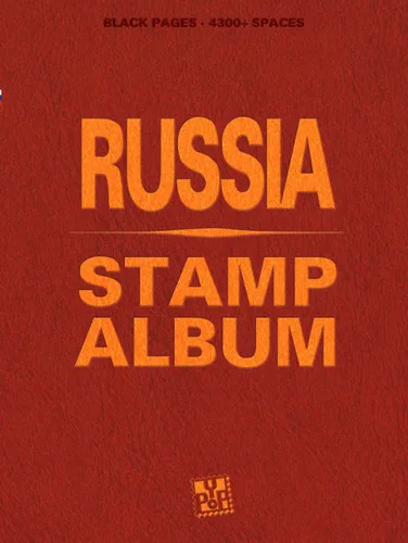 RUSSIA Stamp Album With beautiful aesthetic black pages and more than 4300 spaces to sort and display your philately collection. Ideal for beginner