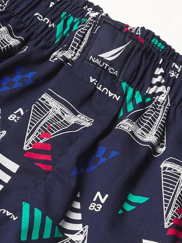 Vista 2 de Nautica Boxer tejido de algodón para hombre, paquete de 3
