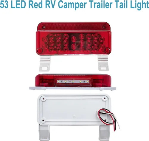 Vista 2 de Luces LED de remolque, luces traseras LED para RV, luces de freno para RV, luces traseras de freno, giro, parada para cámper con luces traseras