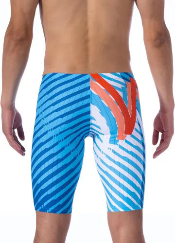 Vista 4 de MY KILOMETRE Traje de baño Jammer sólido de natación Jammers Endurance Long Racing Training Traje de baño