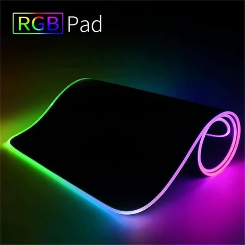 Vista 6 de Mouse Pads Anime Game RGB Mouse Pad Gaming Accessories Computer Large XXL Mousepad Backlit LED Gamer Mause Carpet Desk Mat 35.43 inch x15.74 inch A9