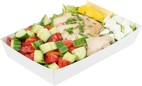 Vista 25 de Restaurantware Matsuri Vision - Bandejas de sushi grandes de 9 x 6 x 1.5 pulgadas, 100 cajas de embalaje de sushi a prueba de grasa, tapas se venden