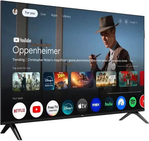 Vista 7 de TCL 32Q3KKIT1 32 pulgadas Q3K Series 1080P FHD QLED Smart TV Bundle HDR10, Google TV, Bluetooth Audio, Bezel-Le