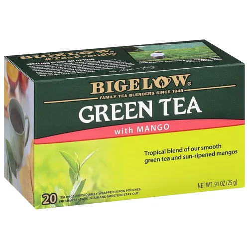 Vista 42 de Bolsas de té verde descafeinado con té de limón Bigelow, caja de 20 unidades (paquete de 6), 120 bolsas de té en total