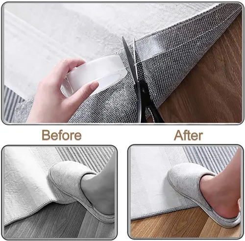 Vista 5 de Cinta de doble cara resistente, cinta de montaje en pared extraíble multiusos de 20 pies, cinta nano adhesiva reutilizable fuerte para manualidades