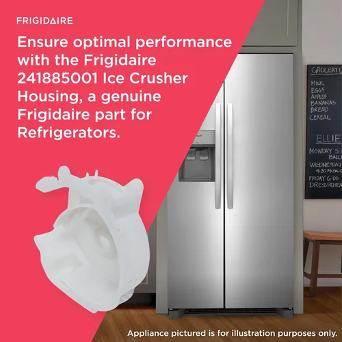 Vista 4 de Frigidaire 241885001 Carcasa de trituradora de hielo para refrigeradores, color blanco