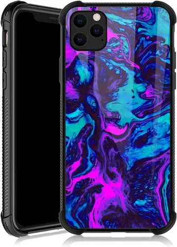 Vista 40 de ZHEGAILIAN Funda compatible con iPhone 11 Pro Max, funda protectora antideslizante de poliuretano termoplástico suave con cuatro esquinas reforzadas