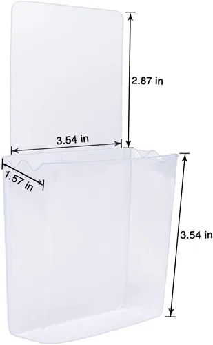 Vista 7 de Soporte remoto de pared libre de daños (paquete de 2), transparente y fuerte, autoadhesivo, caja de almacenamiento universal para teléfono celular