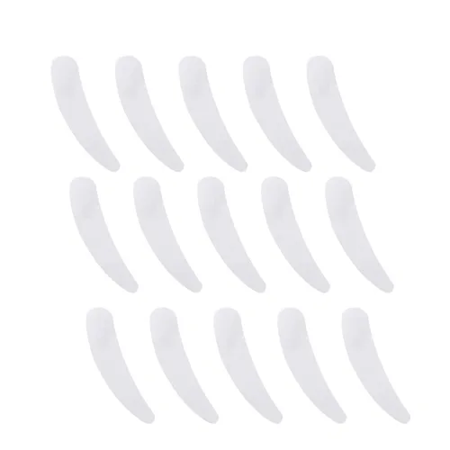 FOMIYES Cucharas de mezcla, 50 unidades desechables de maquillaje, máscara facial, cuchara de plástico cosmético, espátula de plástico, herramientas
