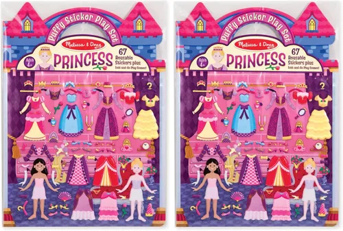 Vista 12 de Melissa & Doug Princesa Puffy, juego de adhesivos, Juego de calcomanías infladas - princesa, 1, Azul