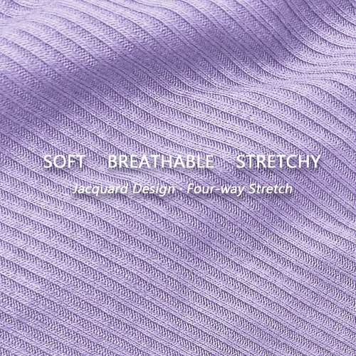 Vista 4 de Tangas de algodón acanalado de cintura alta para mujer, calzones deportivos elásticos de corte alto, ropa interior transpirable, paquete de 6