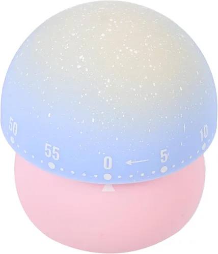 Beaupretty Mushroom Mechanical Timer Kitchen Countdown Timer Wind-up Cooking Pink Cute Kitchen for Cooking and Classroom Use
