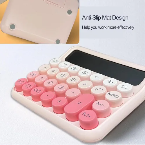 Vista 5 de Benkaim - Calculadora de escritorio de 12 dígitos con pantalla LCD grande, calculadora de botón grande para uso en la escuela, hogar y negocios