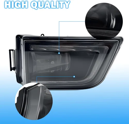 Vista 8 de Conjunto de luces antiniebla LED para 4 Runner 2003 2004 2005, un par de lámparas antiniebla delanteras con luces de circulación diurna y luces