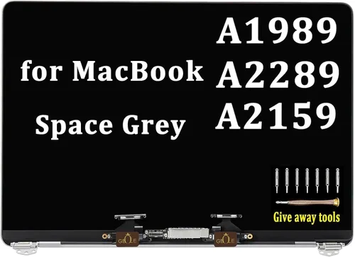 Vista 13 de A1706 A1708 Reemplazo de pantalla para MacBook Pro A1706 A1708 EMC 3071 EMC 3163 EMC 3164 Pantalla LED LCD completa MLH12 MQ012 MNQF2 MPXV2 Plata