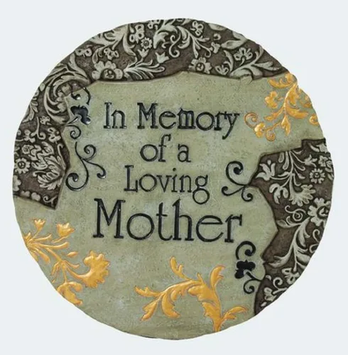 Vista 12 de Spoontiques - Decoración de jardín - Piedra de paso "Siempre en nuestros corazones" - Piedra decorativa para jardín