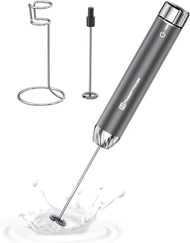 Vista 11 de Maestri House Espumador de leche recargable con control de velocidad sin escalones, LunaFro Max espumador manual eléctrico resistente al agua