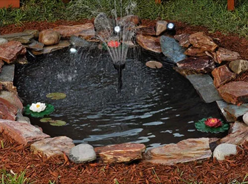 Vista 5 de Revestimiento para estanques de 15 x 20 pies y 20 mil para estanques al aire libre, revestimiento de estanque de peces de LDPE resistente a