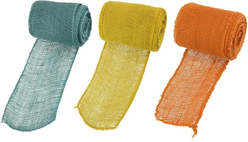 Vista 12 de JubileeYarn - Rollo de cinta de tela de arpillera de yute de 5.5 pulgadas de ancho, 1 rollo de 10 yardas, verde oliva