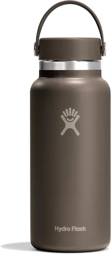 Vista 12 de Hydro Flask Botella de agua – Acero inoxidable aislado – Tapa flexible de boca ancha, antiderrames, a prueba de fugas y recargable en agave de 20