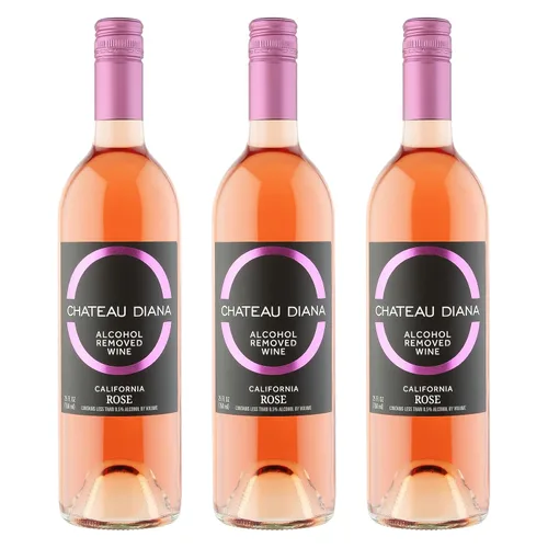 Vista 3 de Chateau Diana Zero - Alcohol Removed California Rose Wine (1x 750 ml.)