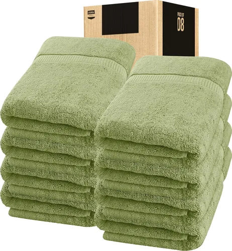 Vista 44 de Utopia Towels - Lujosa toalla de baño jumbo, 2 unidades - 600 g/m², 100% algodón hilado en anillo, toalla extragrande altamente absorbente