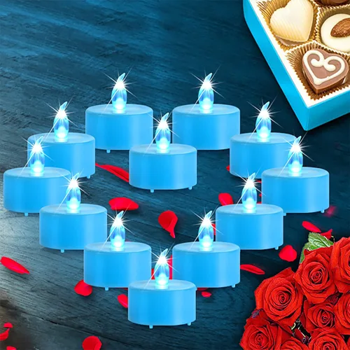 PILLOBOX Velas de té sin llama que funcionan con pilas: paquete de 24 lámparas de velas LED eléctricas realistas y brillantes parpadeantes, regalo