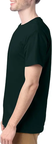 Vista 4 de Hanes ComfortSoft - Camiseta de manga corta para hombre (paquete de 4)
