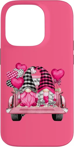 Vista 17 de Pink Gnome Truck for Women and Girls Valentines Day Case for iPhone 17